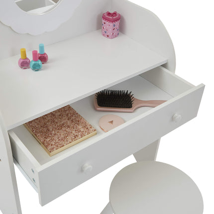 White Dressing Table & Stool