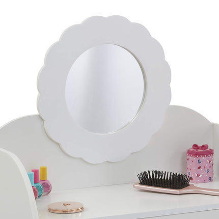 White Dressing Table & Stool