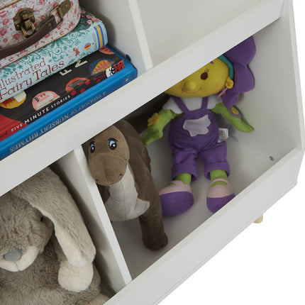 White Sloping Bookcase