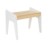 White & Pine Desk and Chair