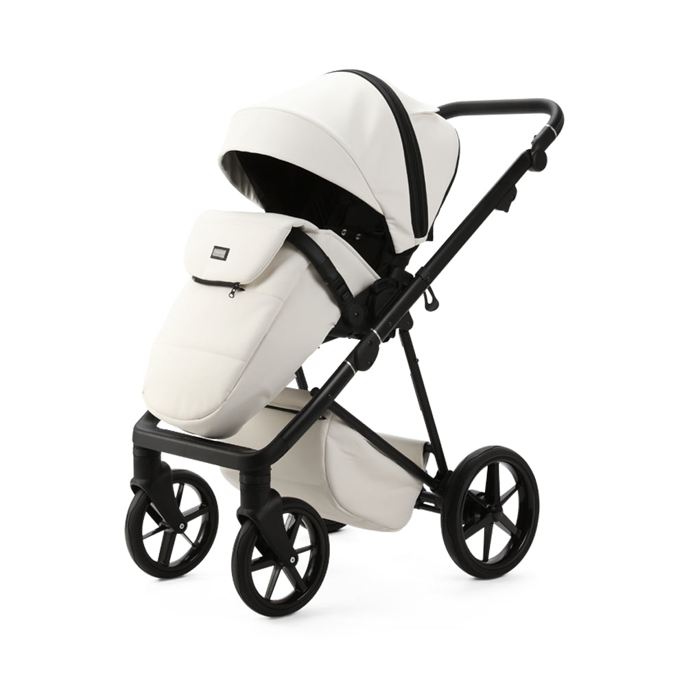 Milano Evo 3 in 1 Pushchair Luxe including Car Seat - Pearl White
