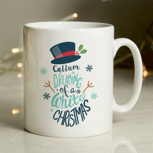 Dreaming of a White Christmas - Personalised Mug