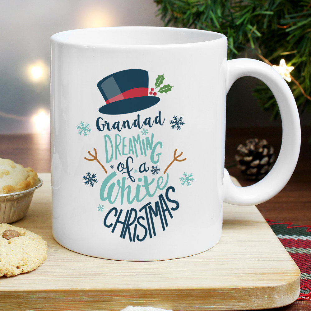 Dreaming of a White Christmas - Personalised Mug