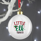 Little Elf - Personalised Christmas Bauble
