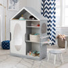 Armoire - Dolls House Bookcase, Dressing Up Rail & Vanity Table
