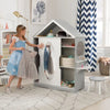 Armoire - Dolls House Bookcase, Dressing Up Rail & Vanity Table