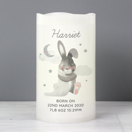 Baby Bunny - Personalised Baby LED Nightlight Candle - Personalised Memento Company - Junior Bambinos