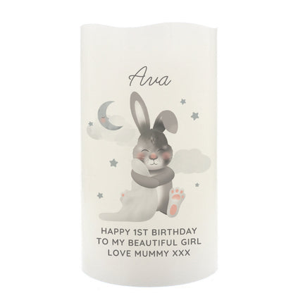 Baby Bunny - Personalised Baby LED Nightlight Candle - Personalised Memento Company - Junior Bambinos