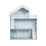 Dollhouse Bookcase with Balcony - Grey