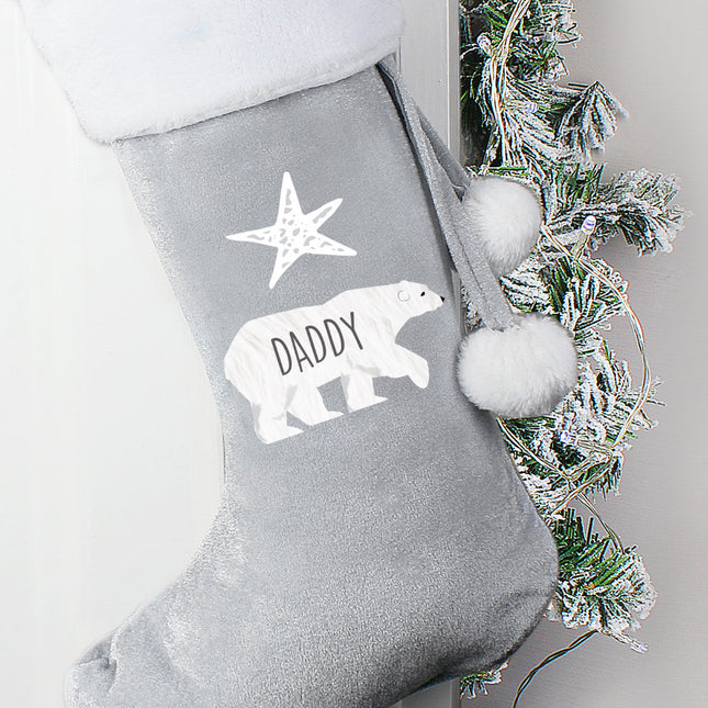 Personalised Polar Bear Christmas Stocking - Personalised Memento Company - Junior Bambinos