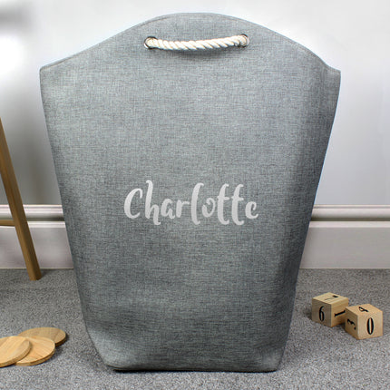 Silver Name Storage Bag - Personalised - Personalised Memento Company - Junior Bambinos