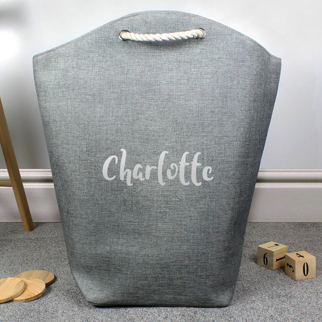 Silver Name Storage Bag - Personalised - Personalised Memento Company - Junior Bambinos