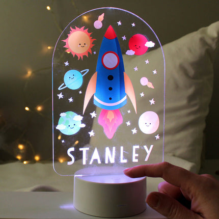 Personalised Space Rocket Nightlight