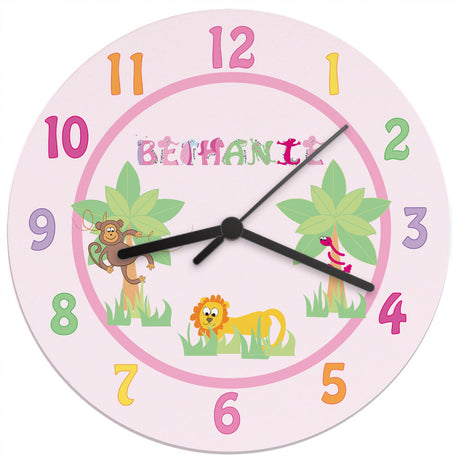 Animal Alphabet - Personalised Wall Clock - Personalised Memento Company - Junior Bambinos