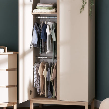 Astrid Double Nursery Wardrobe - Satin