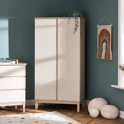 Astrid Double Nursery Wardrobe - Satin
