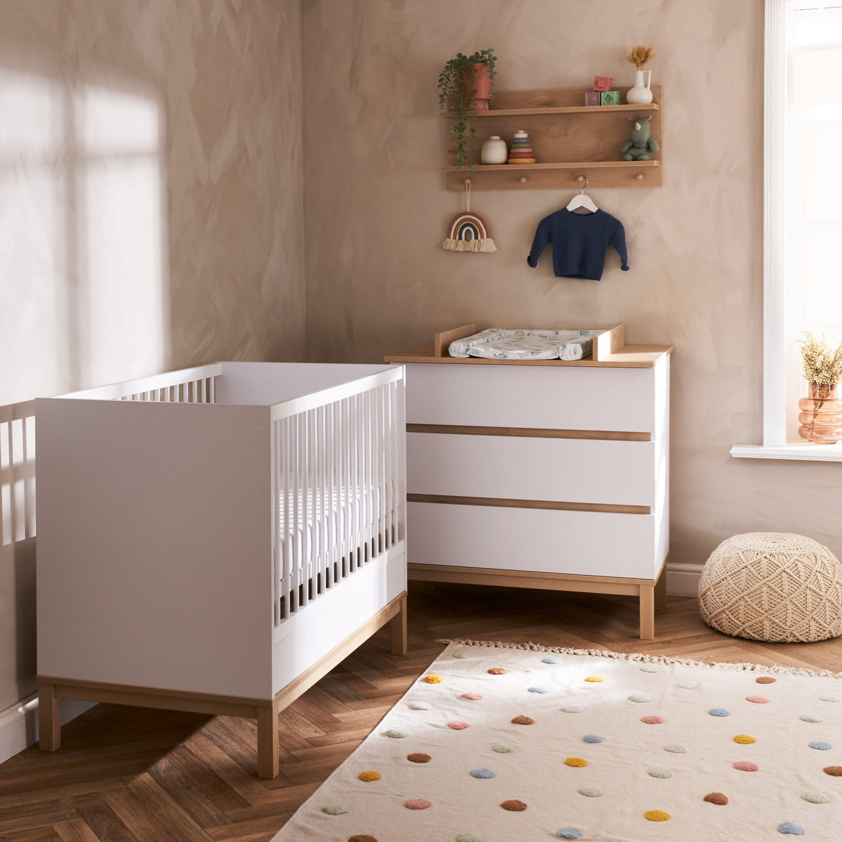 Astrid Mini 2 Piece Nursery Room Set - White
