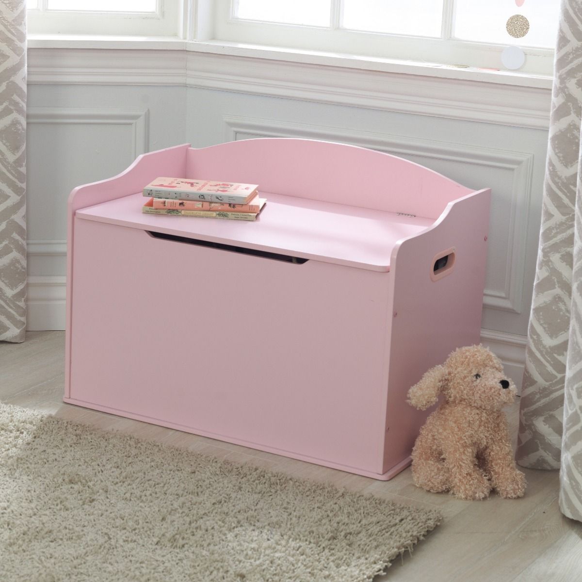 Kidkraft white best sale toy box