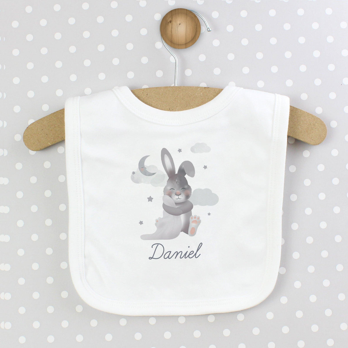 Personalised Baby Bunny Baby Bib | 0 -3 Months - Junior Bambinos