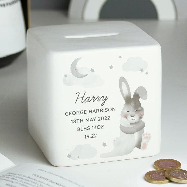 Baby Bunny Money Box - Personalised