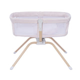 Side view of Air Motion Gliding Crib in Cream from Babymore