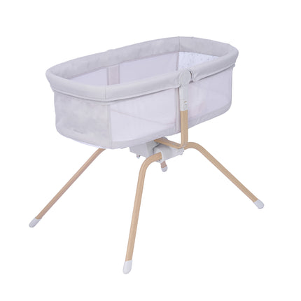 Baby Crib in Grey - Air Motion Gliding Crib from Babymore