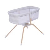 Baby Crib in Grey - Air Motion Gliding Crib from Babymore