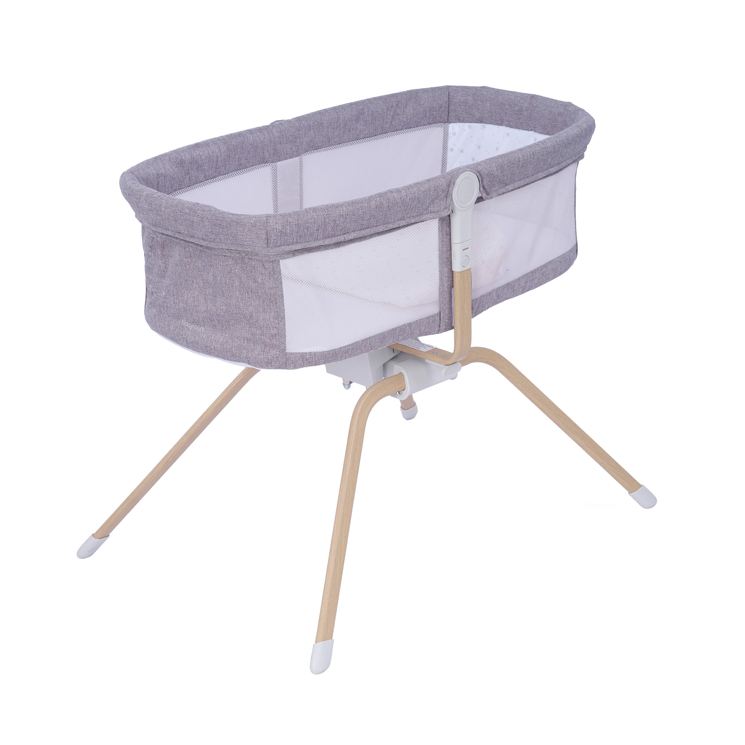 Babymore's Air Motion Gliding Crib in Slate
