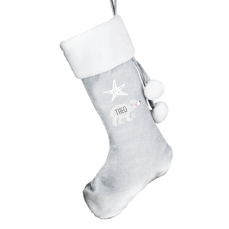 Baby Polar Bear - Personalised Christmas Stocking - Personalised Memento Company - Junior Bambinos