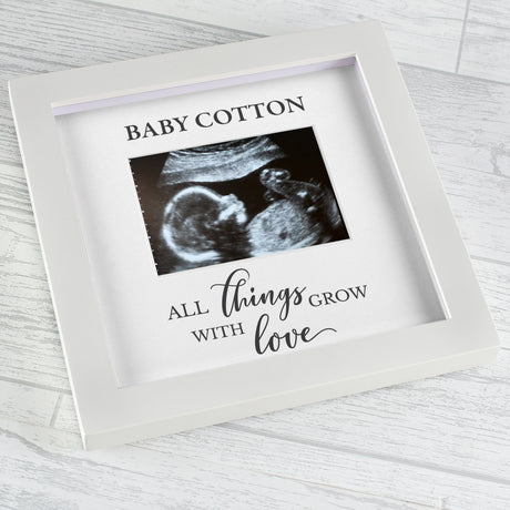 Baby Scan Photo Frame - All Things Grow - Personalised - Personalised Memento Company - Junior Bambinos