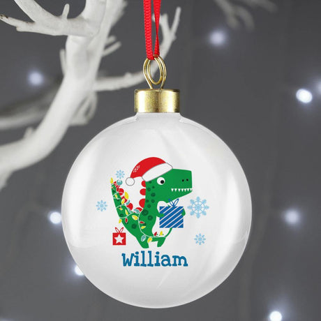 Dinosaur - Personalised Bauble - Junior Bambinos