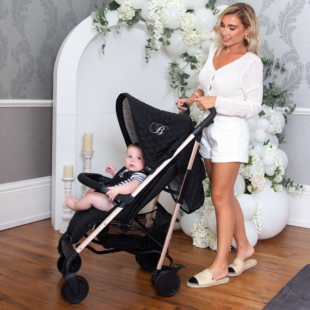 Billie Faiers Buggy Black Quilted Stroller