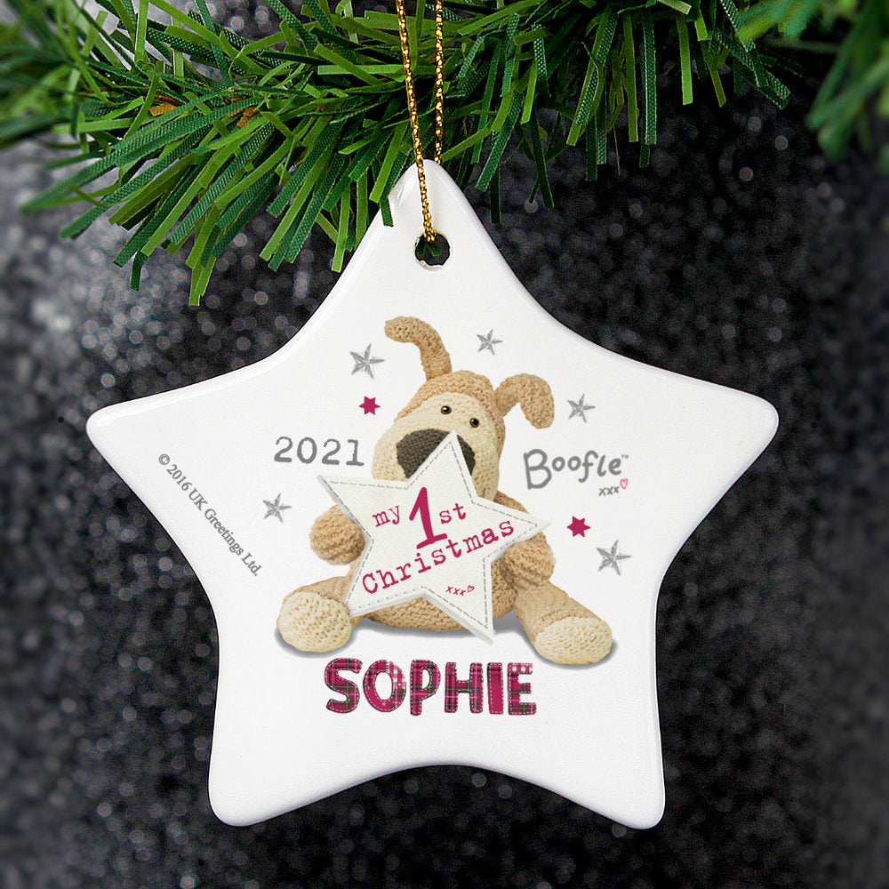 Personalised Christmas Decorations | Boofle - My First Christmas ...