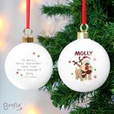 Boofle - Personalised Christmas Reindeer Bauble - Personalised Memento Company - Junior Bambinos