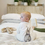 Baby Sleepsuit - Watercolour Bunny Rabbit - Junior Bambinos