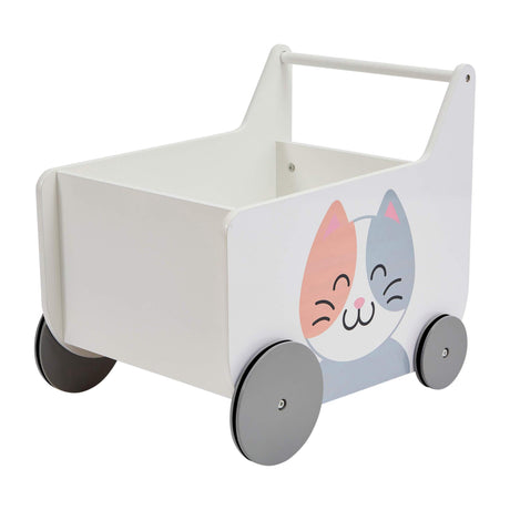 Cat & Dog Push Along Walker | Storage Cart - Liberty House Toys - Junior Bambinos