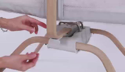 Video showng locking mechanism for Gliding Motion of the Air Motion Gliding Crib from Babymore