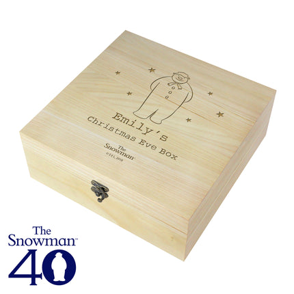 Snowman - Engraved Personalised Christmas Eve Box - Personalised Memento Company - Junior Bambinos