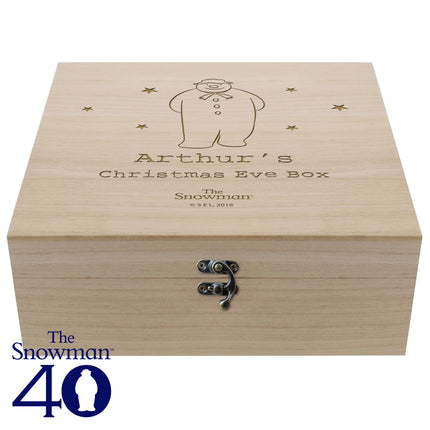 Snowman - Engraved Personalised Christmas Eve Box - Personalised Memento Company - Junior Bambinos