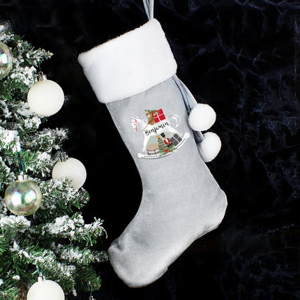 Rocking Horse - Personalised Christmas Stocking - Personalised Memento Company - Junior Bambinos