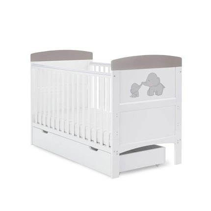 Me & Mini Me Elephants Cot Bed - Obaby - Junior Bambinos