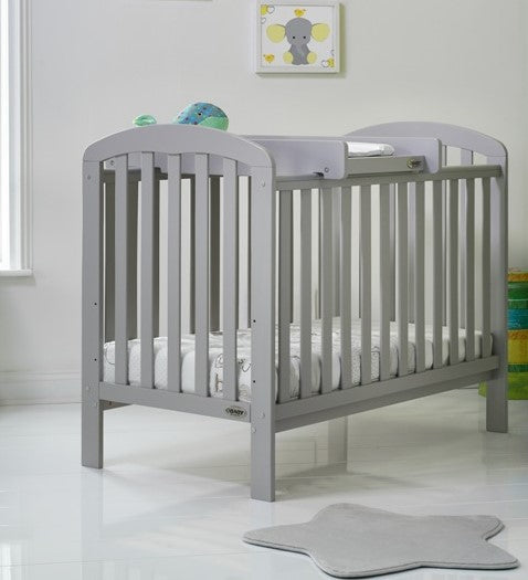 Mini crib 2024 top changing table