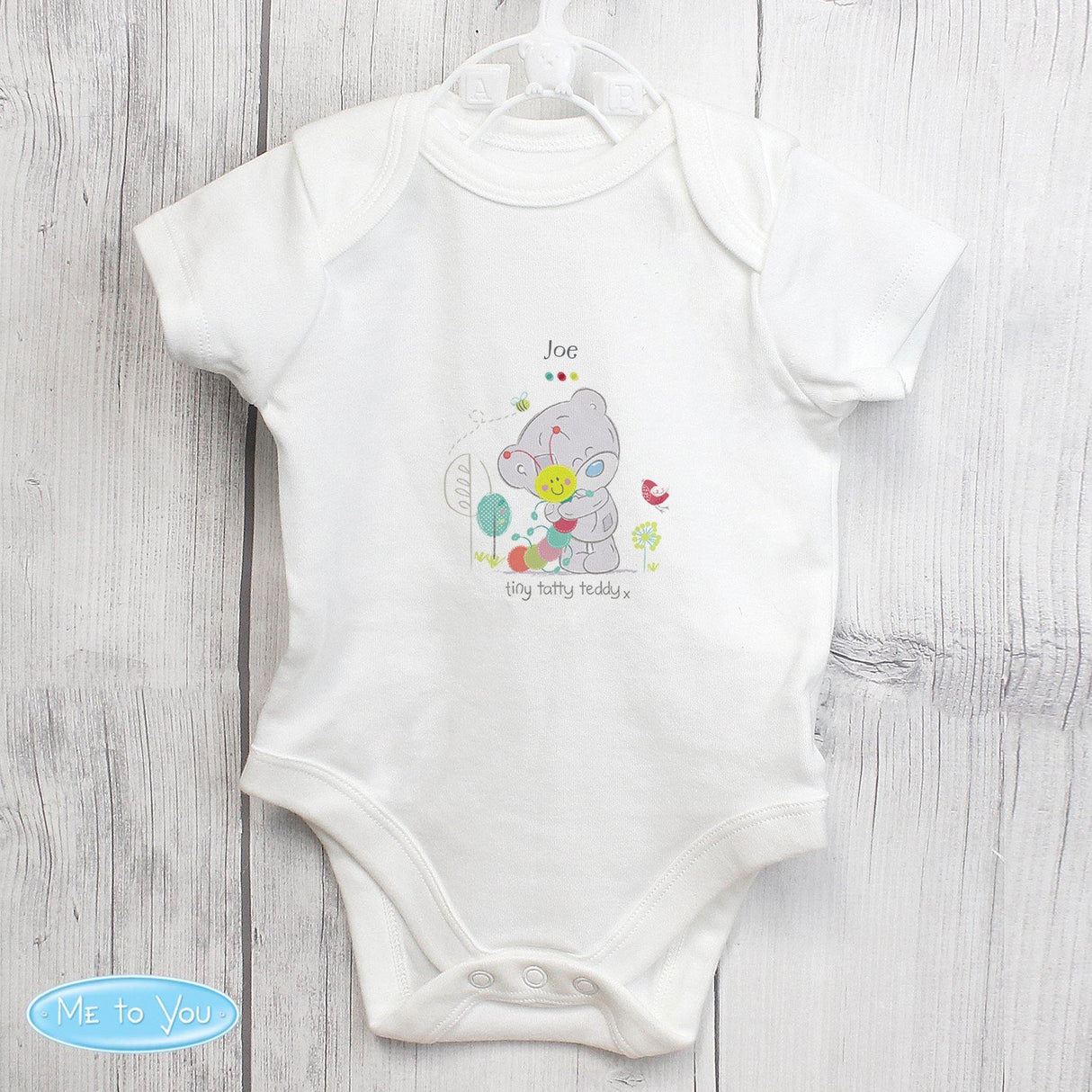 Personalised Tiny Tatty Cuddle Bug Baby Vest | 0 - 3 Months - Junior Bambinos