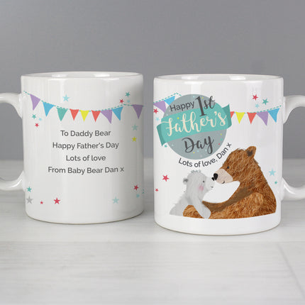 Daddy Bear - Happy 1st Father's Day Personalised Mug
