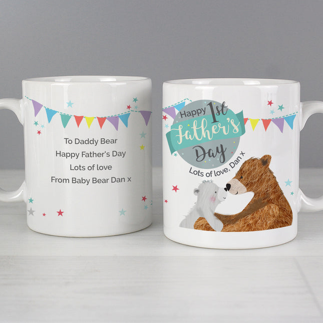 Daddy Bear - Happy 1st Father's Day Personalised Mug
