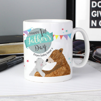 Daddy Bear - Happy 1st Father's Day Personalised Mug