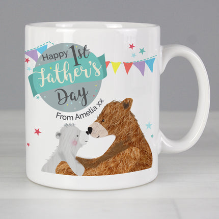 Daddy Bear - Happy 1st Father's Day Personalised Mug