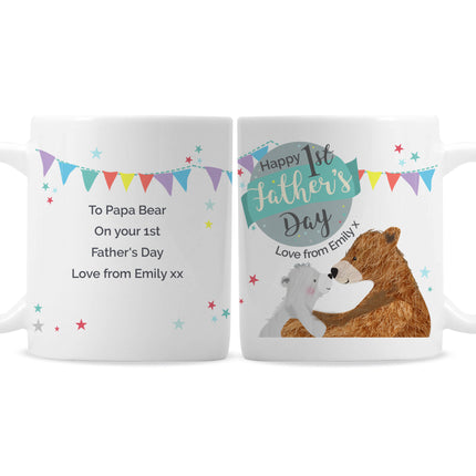 Daddy Bear - Happy 1st Father's Day Personalised Mug