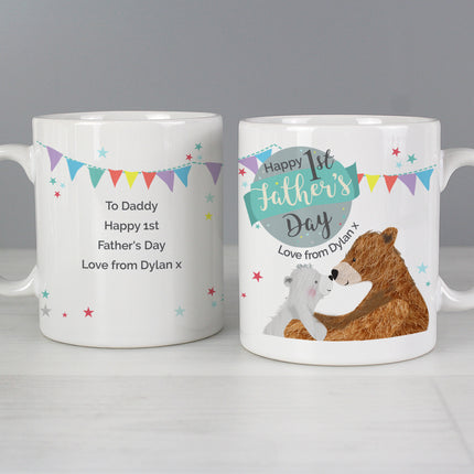 Daddy Bear - Happy 1st Father's Day Personalised Mug