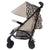 Dani Dyer Fawn Leopard Print Stroller with Black Chassis